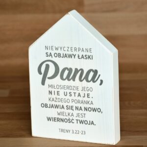 Deska ozdobna z wersetem