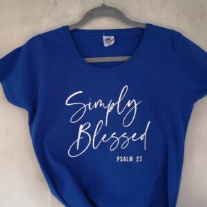 Koszulka damska Siply Blessed - niebieska ( M )