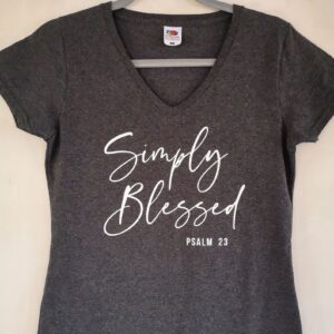 Koszulka damska Simply Blessed - szara ( XXL)