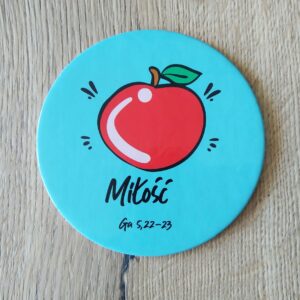 Podkładka korkowa - wesołe owoce - Miłość