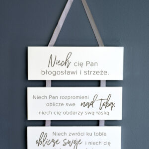 Deska z wersetem - Niech cię Pan błogosławi...