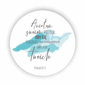 Podkładka korkowa - Aniołom swoim polecił...