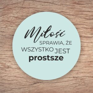 Podkładka korkowa - Miłość sprawia że...
