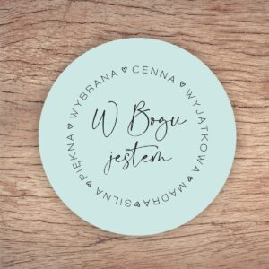 Podkładka korkowa - W Bogu jestem...