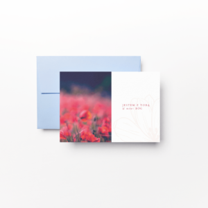 Kartka  – Jestem z Tobą – maki